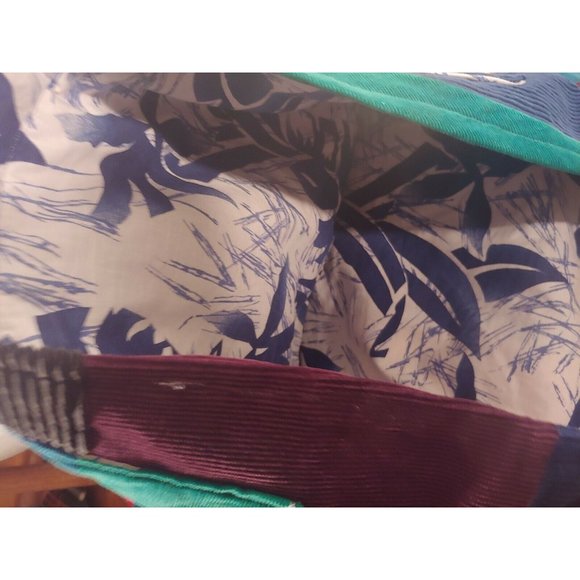 Handmade Patchwork Unisex Small Rainbow Corduroy Festival Jacket Hoodie Hippie - Picture 8 of 10